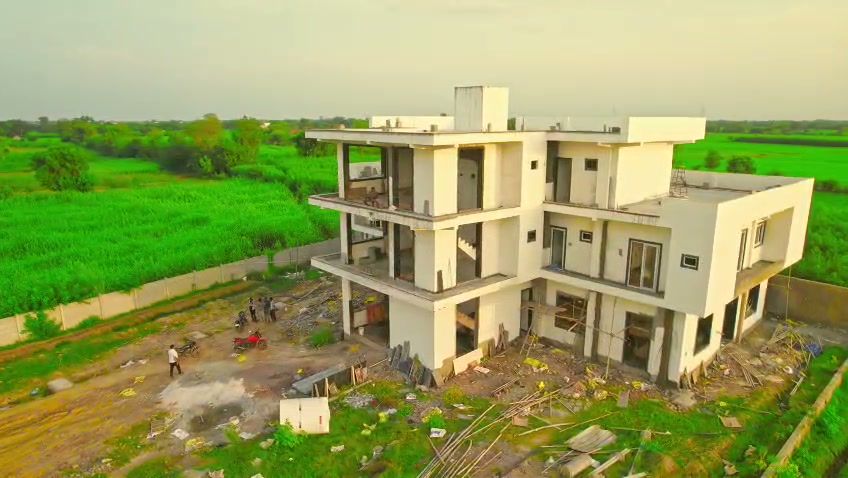 Vrajraj Farms & Retreat rising among the fields of Punchhari, Govardhan